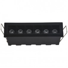 Χωνευτό Φωτιστικό Γραμμικό LED 18W 230V 1440lm 15° CCT 10cm Μαύρο X00200B